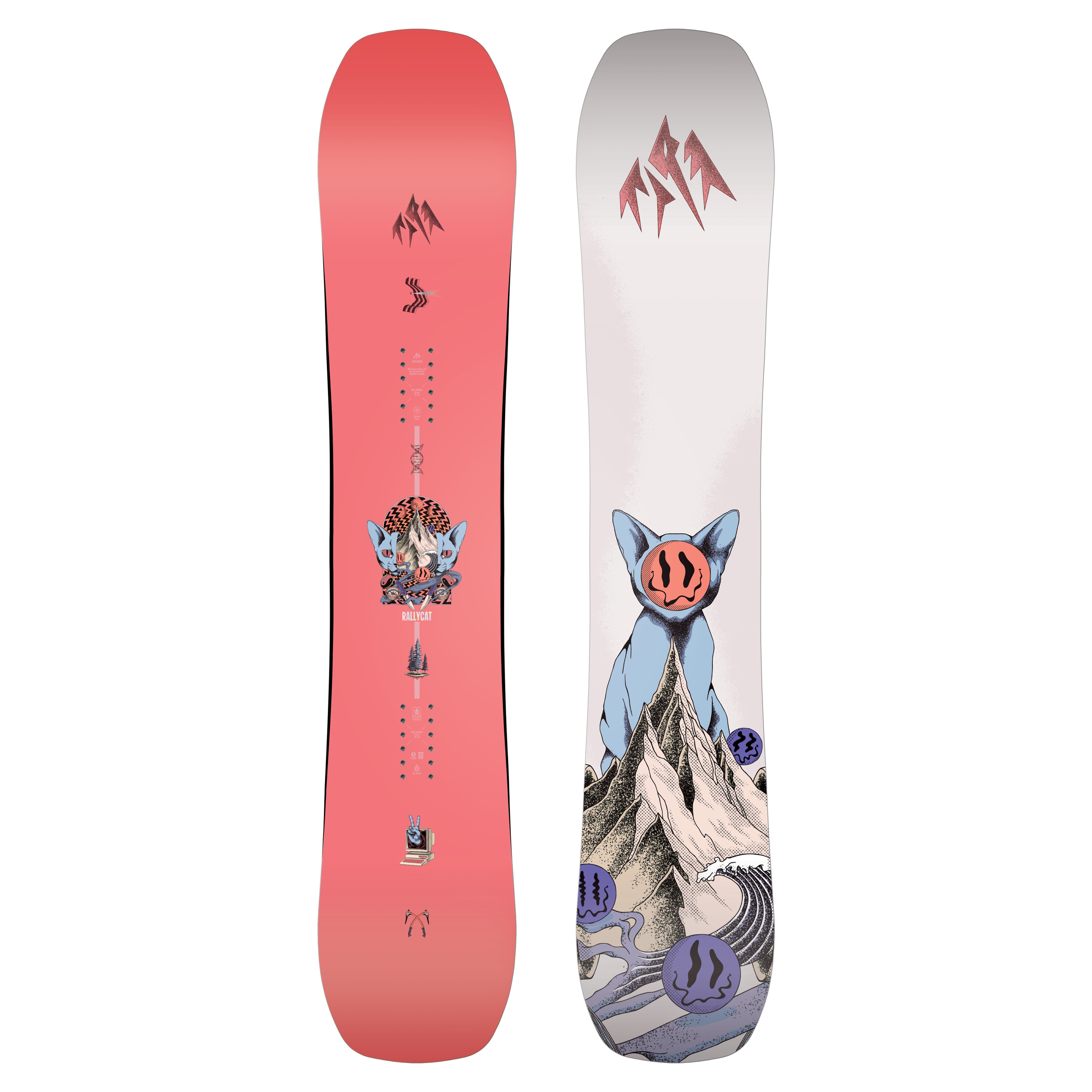 Jones Women's Rally Cat Snowboard 2026/2027, Pink